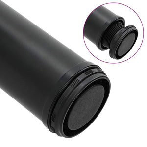 4x Height-Adjustable Table Leg Black 1100 mm