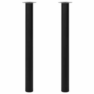 2 x Telescopic Table Leg Support Leg Table Base Black 710 mm-1100 mm