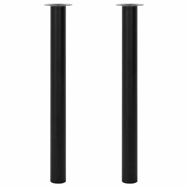 2 x Telescopic Table Leg Support Leg Table Base Black 710 mm-1100 mm