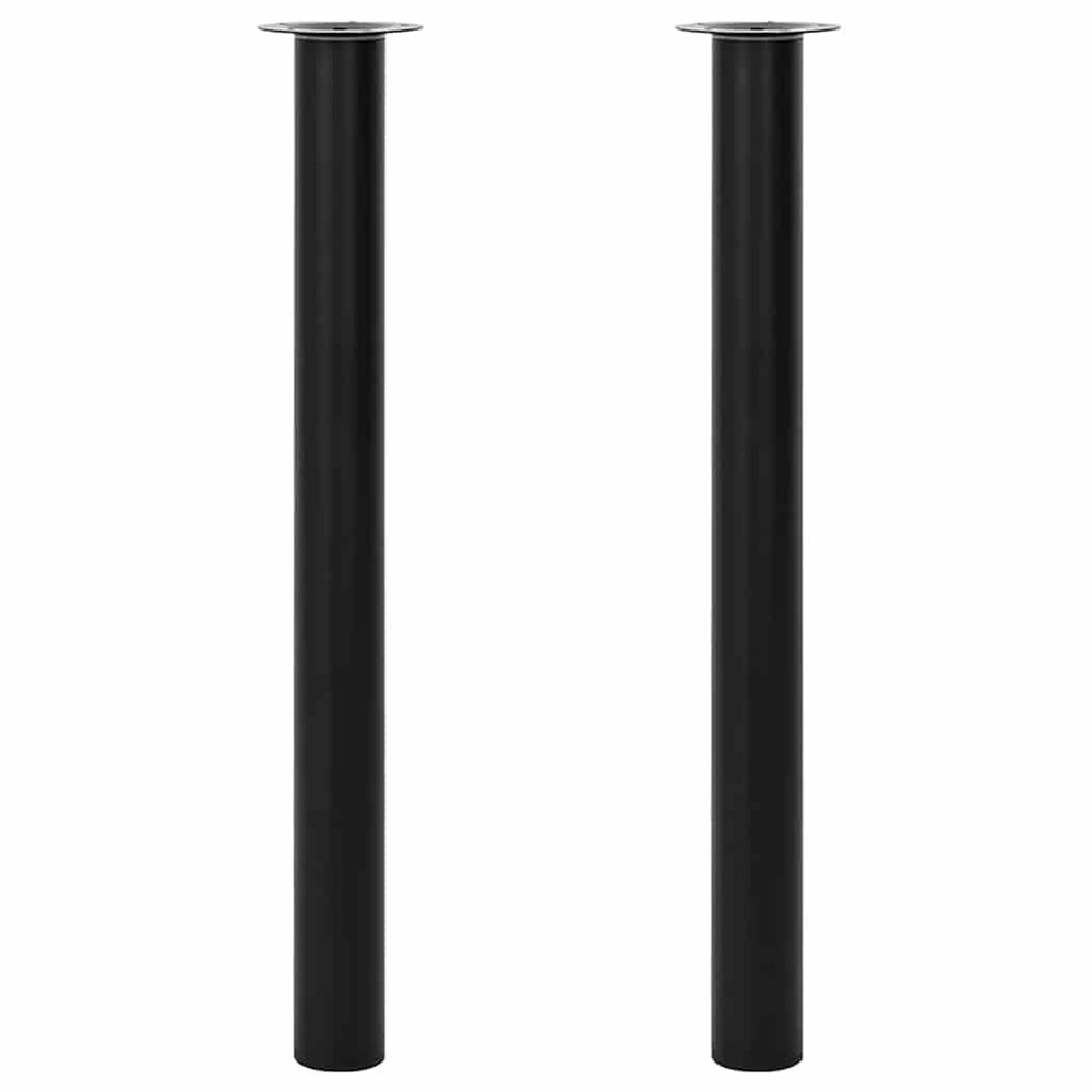 2 x Telescopic Table Leg Support Leg Table Base Black 710 mm-1100 mm