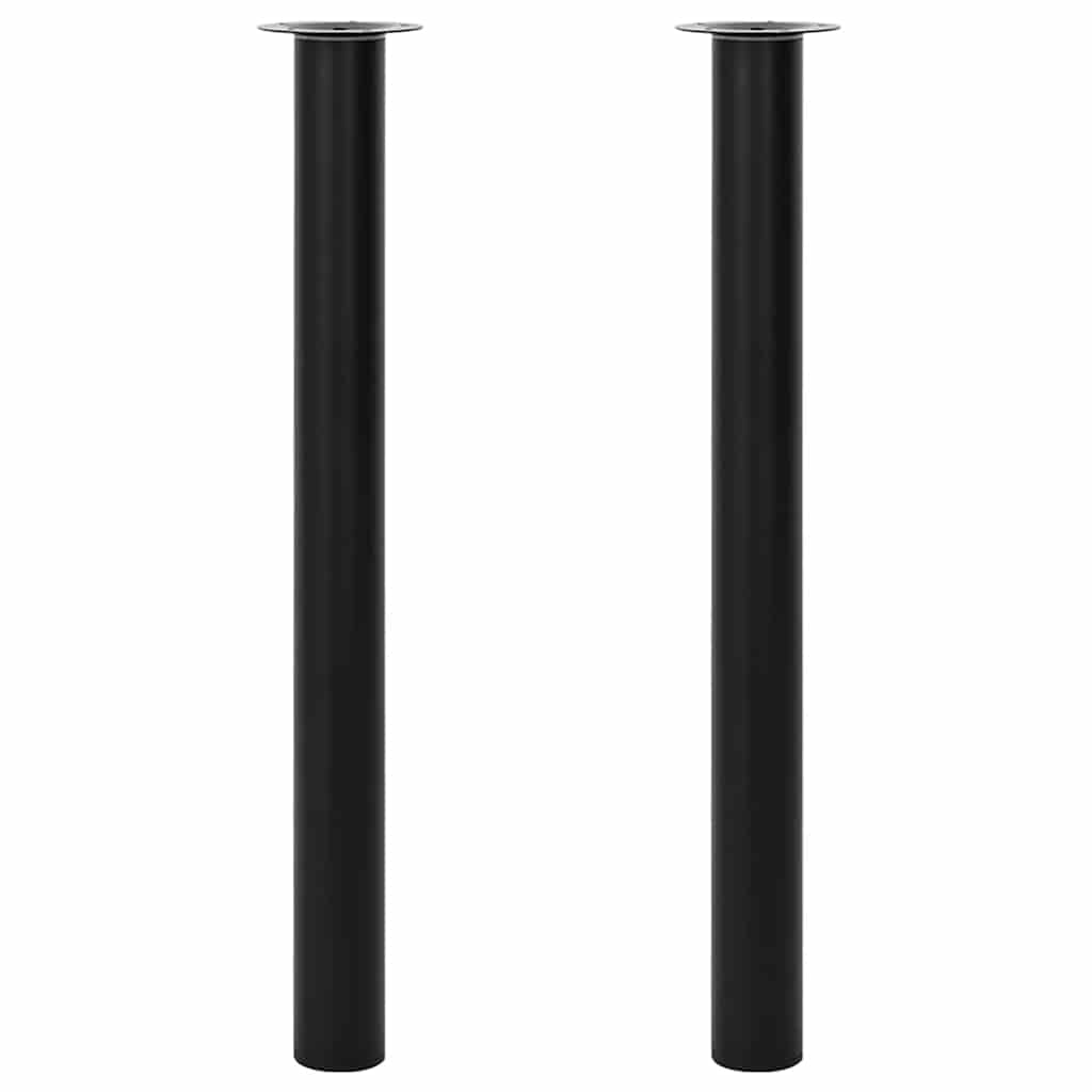 2 x Telescopic Table Leg Support Leg Table Base Black 710 mm-1100 mm