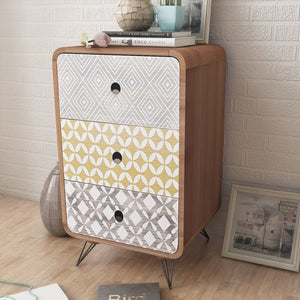 vidaXL Sideboard with 3 Drawers Brown