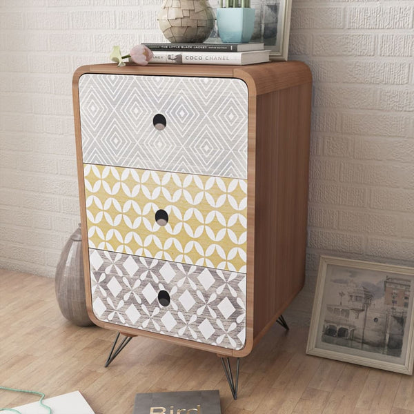 vidaXL Sideboard with 3 Drawers Brown