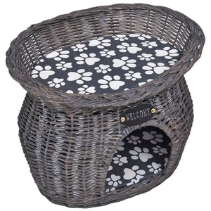 Cuddly Cave for Cats Pets with Cushion Willow