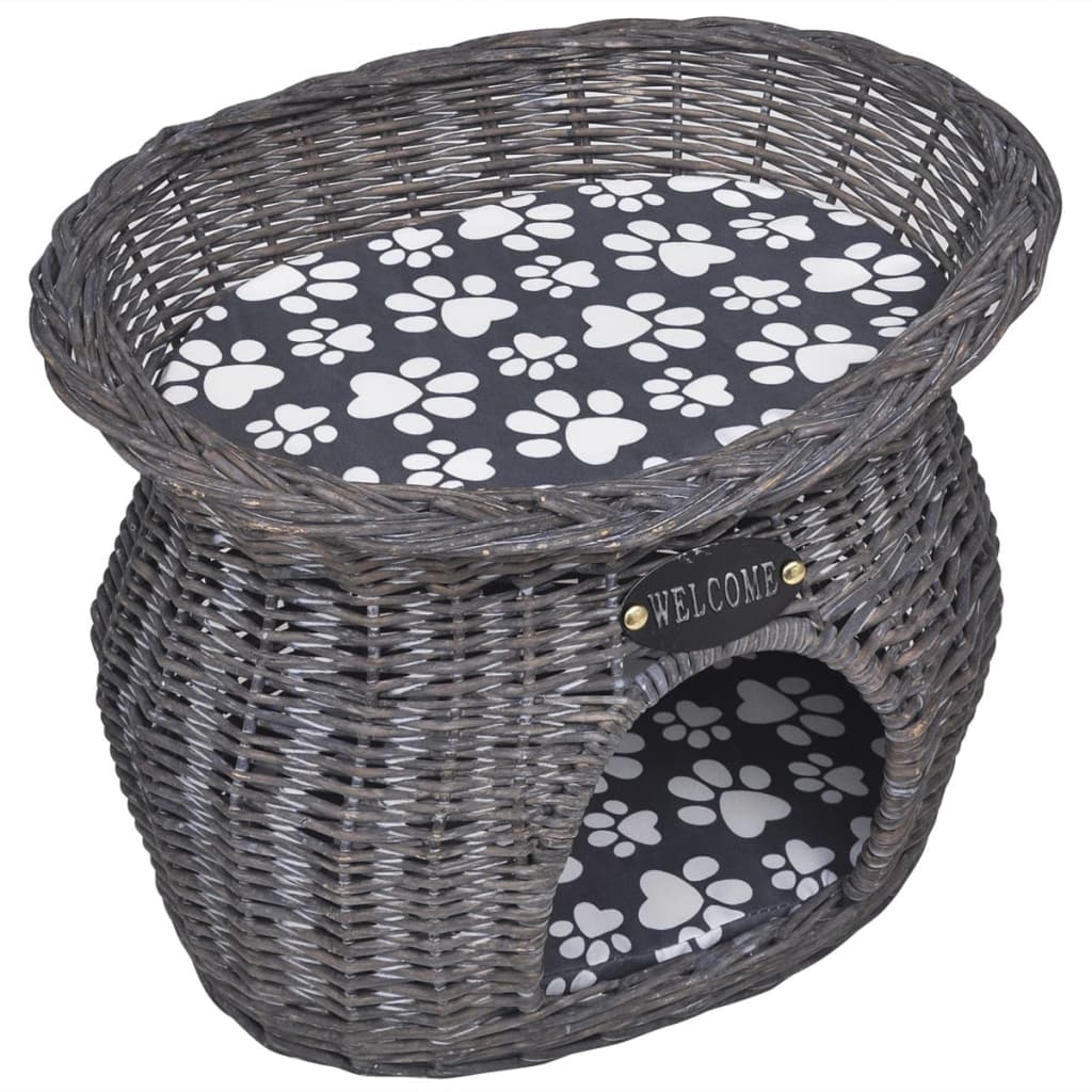 Cuddly Cave for Cats Pets with Cushion Willow