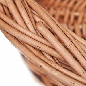 vidaXL Wicker Dog Bed Natural 90 cm