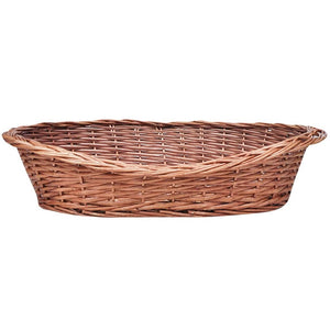 vidaXL Woven Wicker Dog Basket Natural 69 cm