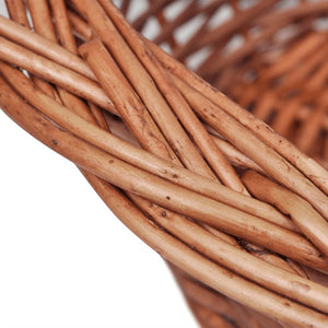 vidaXL Woven Wicker Dog Basket Natural 69 cm