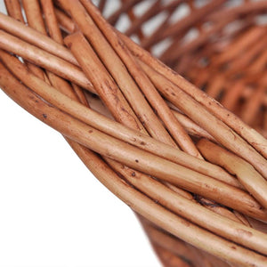 vidaXL Wicker Dog Basket Natural 50 cm