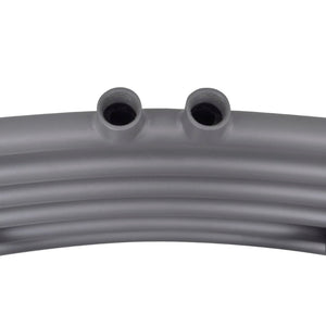 Towel Radiator Hot Water Curved Grey 480x480 mm