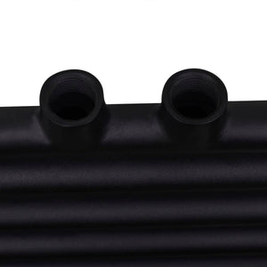 Towel Radiator Hot Water Straight Black 480x480 mm
