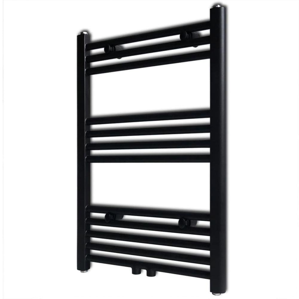Towel Radiator Hot Water Straight Black 500x764 mm