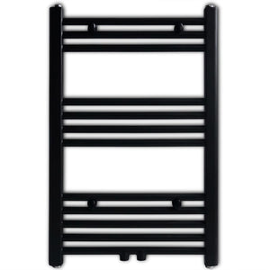Towel Radiator Hot Water Straight Black 500x764 mm