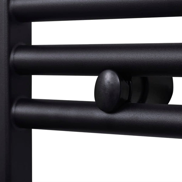 Towel Radiator Hot Water Straight Black 500x764 mm