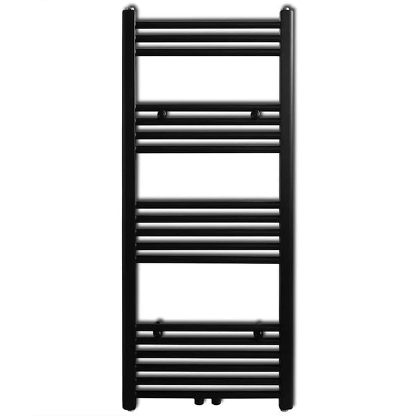 Towel Radiator Hot Water Straight Black 500x1160 mm