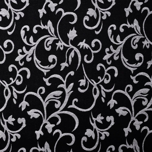 vidaXL Chaise Lounge Black and White Fabric