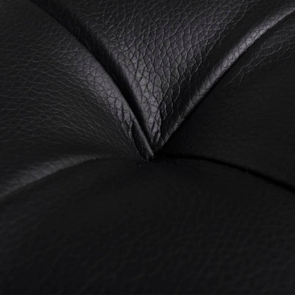 vidaXL Padded Storage Bench Faux Leather Black