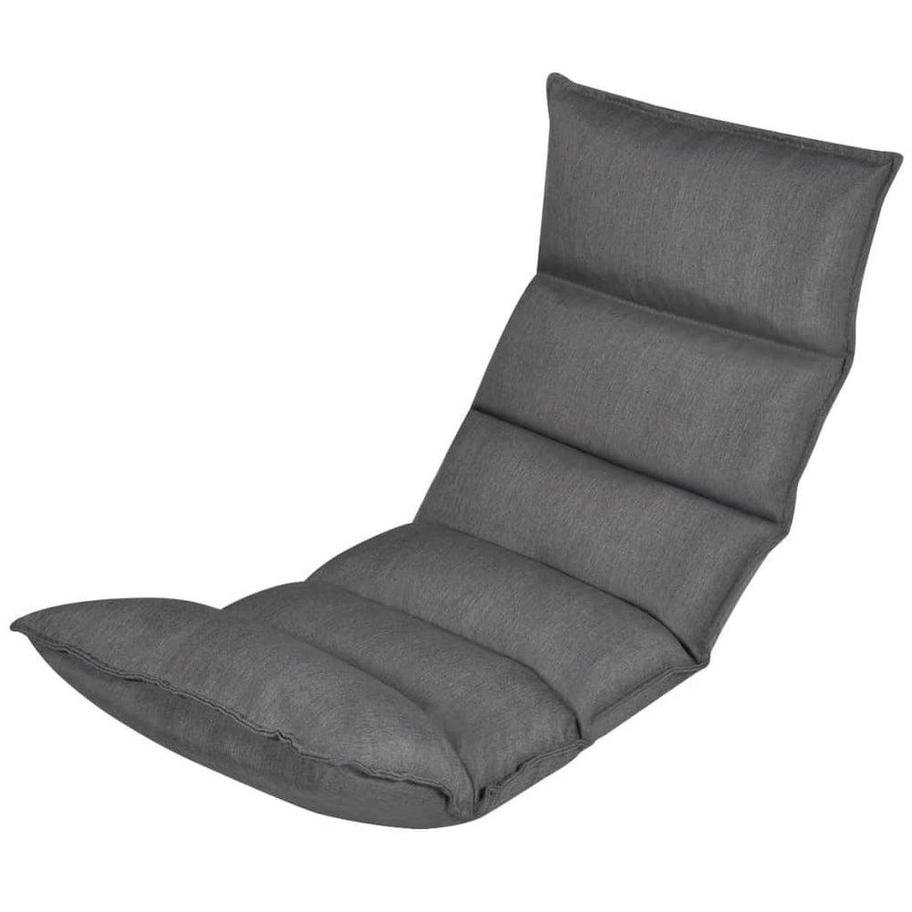 vidaXL Floor Chair Grey Fabric