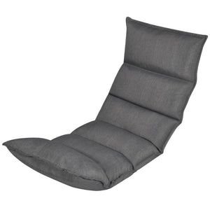vidaXL Floor Chair Grey Fabric