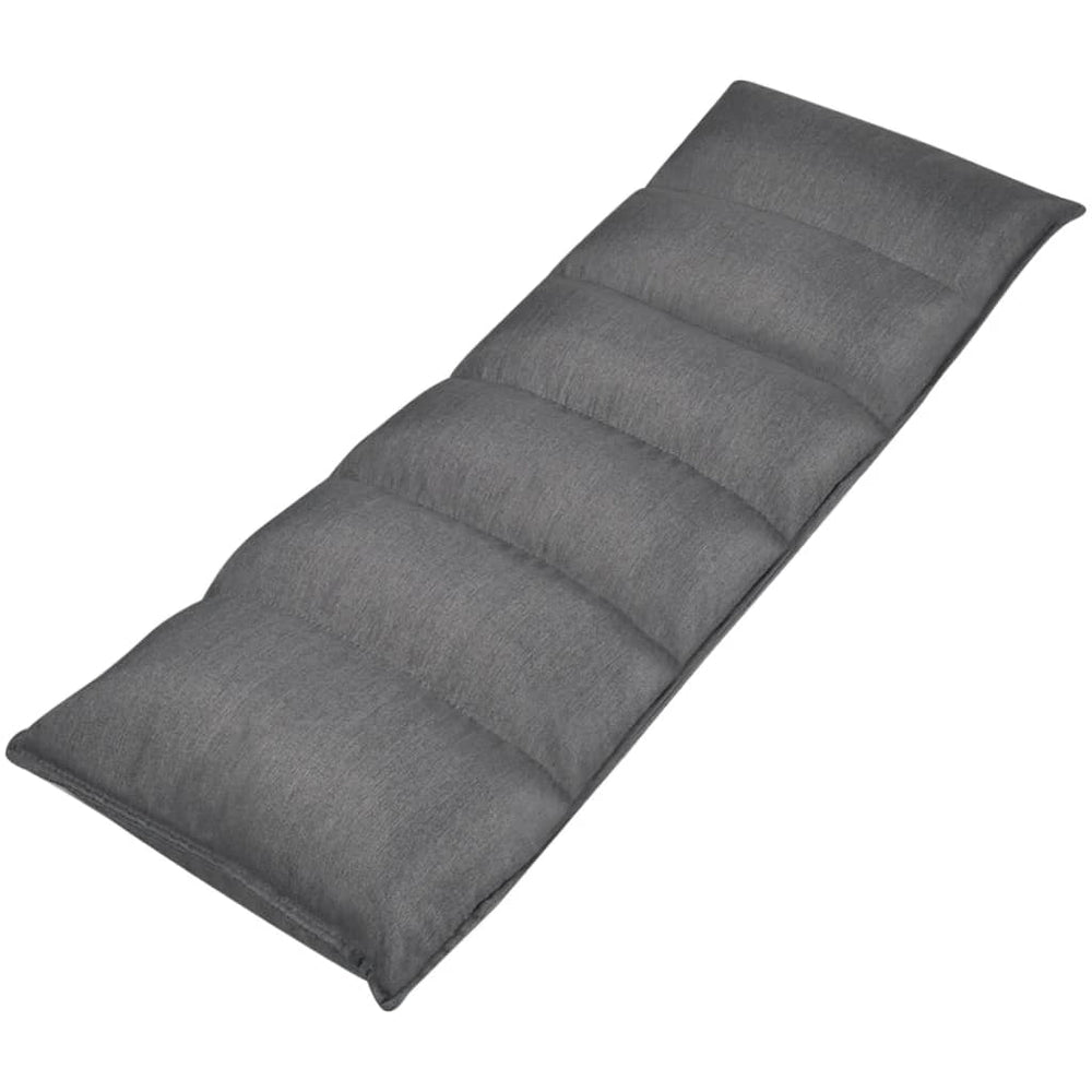 vidaXL Floor Chair Grey Fabric