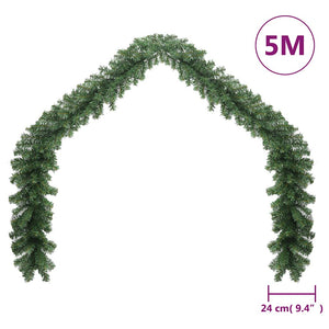 Christmas garland with LED lights 5 m