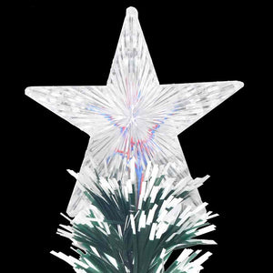 vidaXL Pre-Lit Christmas Tree with Stand and LED 210 cm Fiber Optic