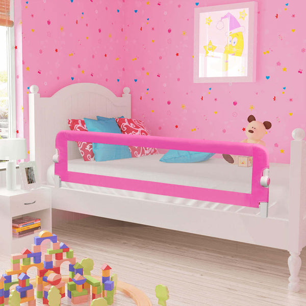 Toddler Safety Bed Rail 150x42 cm Pink