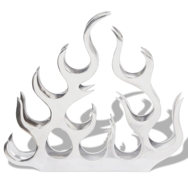 vidaXL Wine Rack for 11 Bottles Silver Aluminium