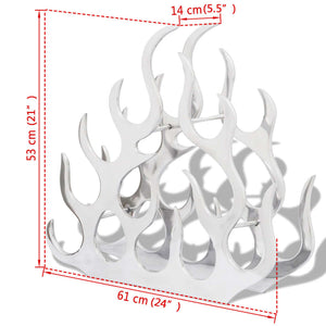 vidaXL Wine Rack for 11 Bottles Silver Aluminium