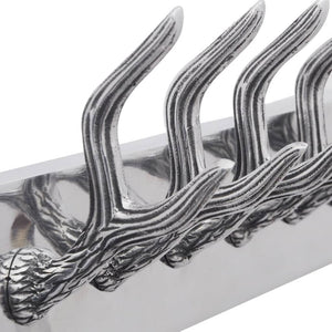 Aluminum Coat Hooks Coat Rack Hat/Tie Hanger Silver