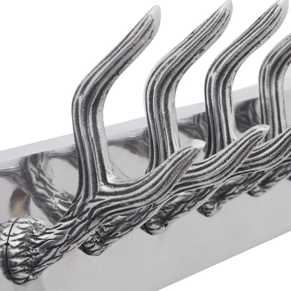 Aluminum Coat Hooks Coat Rack Hat/Tie Hanger Silver