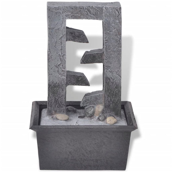 vidaXL Indoor Fountain with LED Light Polyresin