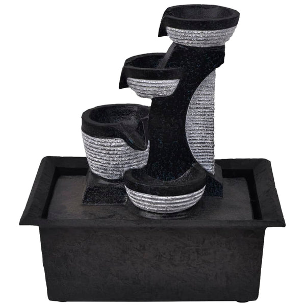 vidaXL Indoor Fountain with LED Polyresin