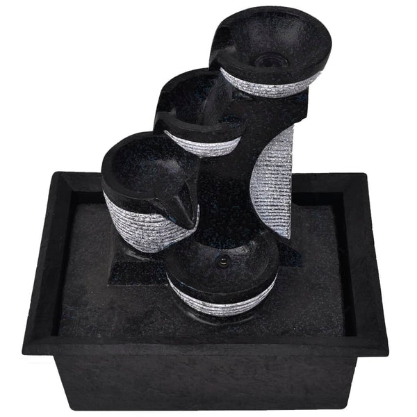 vidaXL Indoor Fountain with LED Polyresin