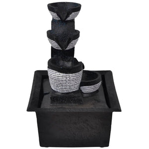 vidaXL Indoor Fountain with LED Polyresin