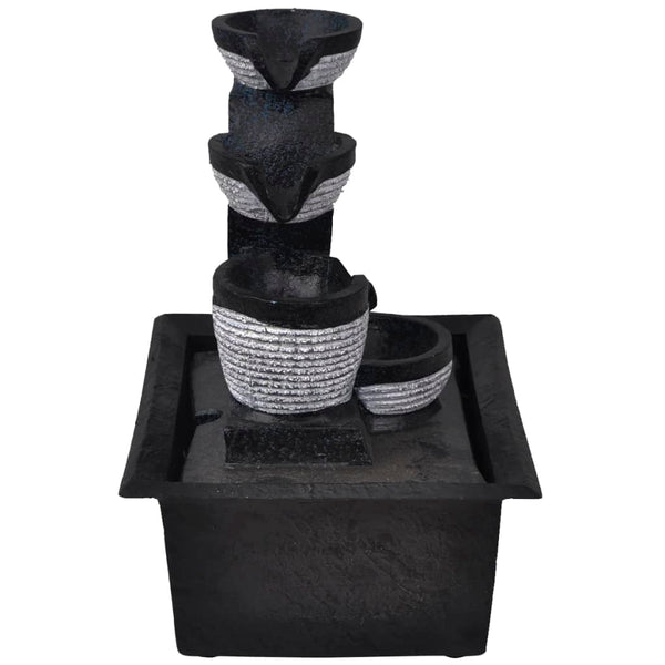 vidaXL Indoor Fountain with LED Polyresin