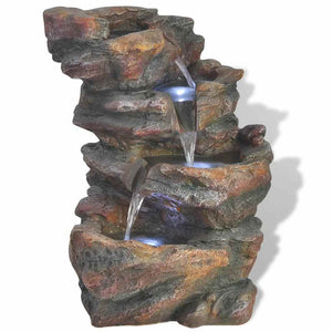 vidaXL Indoor Fountain with LED Light Polyresin