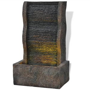 vidaXL Indoor Fountain with LED Light Polyresin