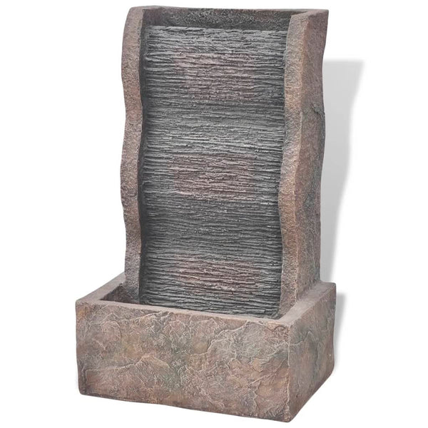 vidaXL Indoor Fountain with LED Light Polyresin