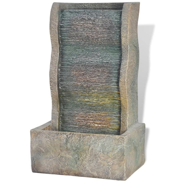 vidaXL Indoor Fountain with LED Light Polyresin