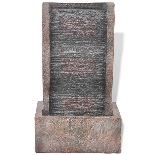 vidaXL Indoor Fountain with LED Light Polyresin