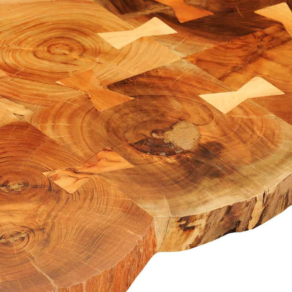 vidaXL Coffee Table 35 cm 6 Slices Solid Acacia Wood