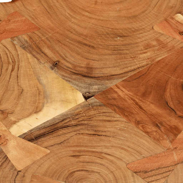 vidaXL Coffee Table 35 cm 6 Slices Solid Acacia Wood
