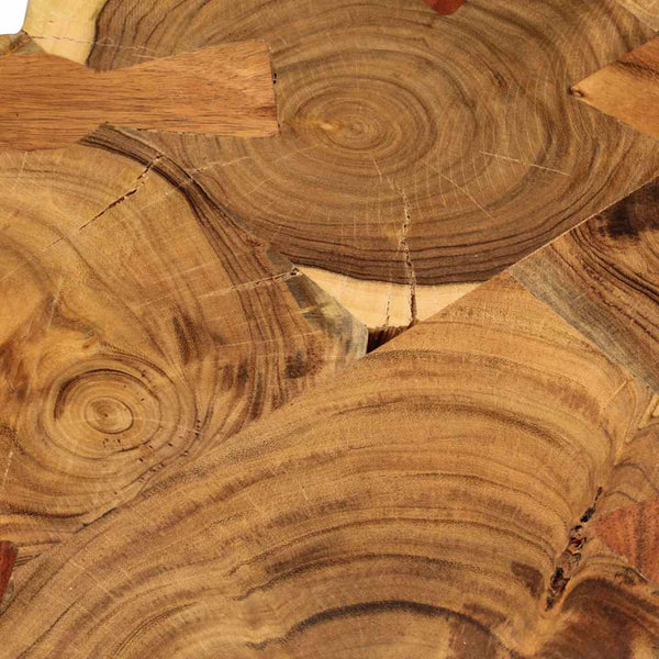 vidaXL Coffee Table 35 cm 6 Slices Solid Acacia Wood