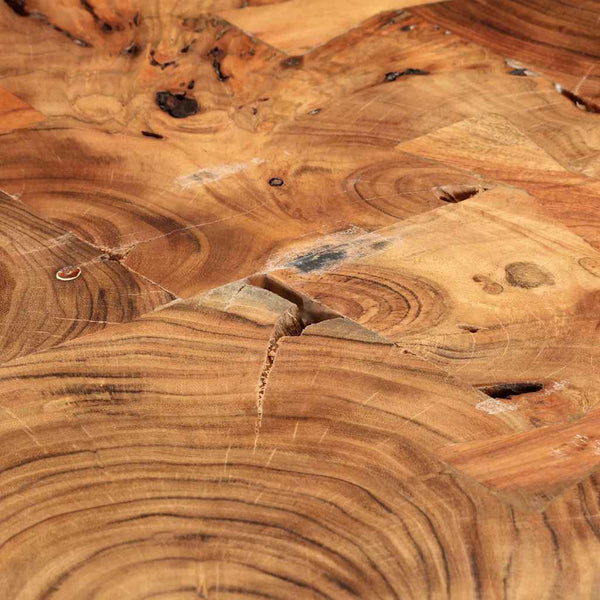 vidaXL Coffee Table 35 cm 6 Slices Solid Acacia Wood