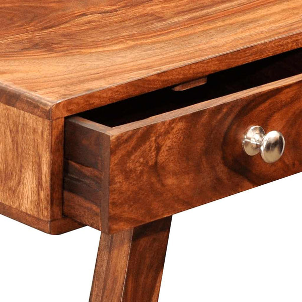 vidaXL Console Table with 3 Drawers 76 cm Solid Acacia Wood