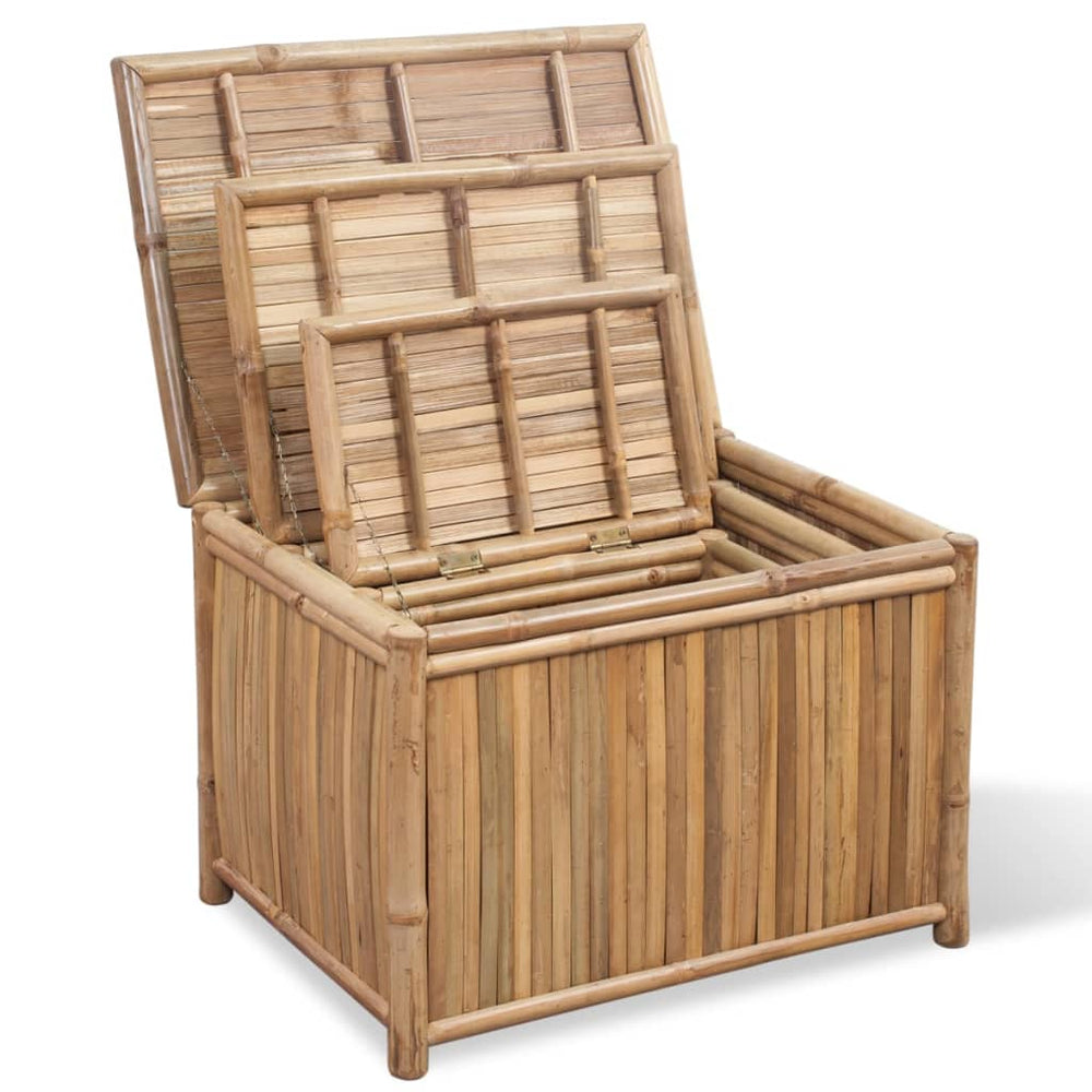 vidaXL Storage Chests 3 pcs Bamboo