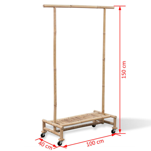 vidaXL Clothes Rack Bamboo