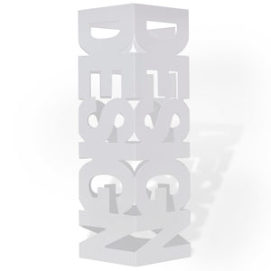 Umbrella Holder Umbrella Stand Walking Sticks Steel White Square 48.5 cm