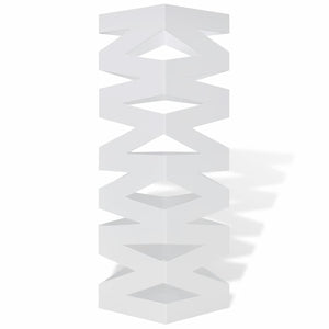 Umbrella Holder Umbrella Stand Walking Stick Holder Steel White Square 48.5 cm